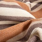 Homla, Alabas, koc w pasy, beżowy, 150-200 cm