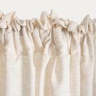 Homla, Almira, zasłona, beżowa z materiału z efektem lnu, 140-250 cm