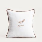 Homla, Amenti, poszewka, bawełniana z haftem, 45-45 cm