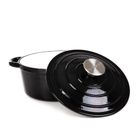 Homla, Andreas, garnek żeliwny, czarny, 4l