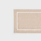 Homla, Aniza, bieżnik, beżowy z białą koronką, 40-160 cm