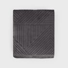 Homla, Aurum, narzuta welwetowa z pikowaniem, czarna, 220-240 cm, 745737