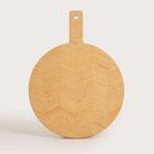 Homla, Bambou, deska do krojenia, okrągła, w jodełkę, 30-40 cm