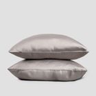 Homla, Bamsa, zestaw dwóch poszewek, bambusowych, szarych, 70-80 cm, 738517