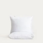 Homla, Bamsa, zestaw dwóch poszewek, z satyny bambusowej, biały, 50-60 cm