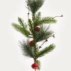 Homla, Bell, gałązka z czerwonymi dzwonkami, 62 cm, 751325