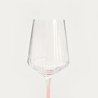 Homla, Brill, kieliszek, na wino z różową nóżką, 0,56l