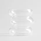 Homla, Bubbly, szklanka, transparentna, przekrzywiona, 0,45l, 739118