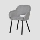 Homla, Campea, krzesło, szare, 62-61-84 cm