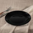 Homla, Capri, talerz, deserowy czarny, 19 cm