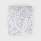 Homla, Claro, narzuta, żakardowa w kwiatowy wzór szara, 200-220 cm