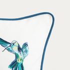 Homla, Colibri, poszewka, z haftowanymi kolibrami, 45-45 cm