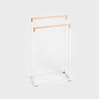 Homla, Coper, stojak, na ręczniki biały, 45-21-76 cm