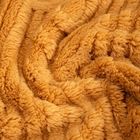 Homla, Darin, koc, miękki musztardowy ze strukturalnym wzorem, 150-200 cm