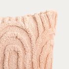 Homla, Darin, poszewka, miękka beżowa ze strukturalnym wzorem, 45-45 cm