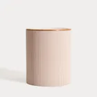 Homla, Diall, kosz łazienkowy, beżowy, 19-19-22,5 cm