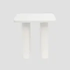 Homla, Druva, stolik kawowy, biały, 40-40-40 cm