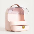 Homla, Eleni, kuferek, na kosmetyki beżowy, 27-18-33,5 cm