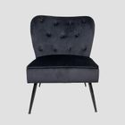 Homla, Eloya, fotel, czarny, 71-75,5-86 cm