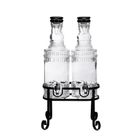 Homla, Emica, słoik z kranikiem podwójny z czarnym wieczkiem, 2-2l