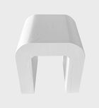 Homla, Escuro, taboret, drewniany, biały, 40-44-48 cm