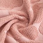 Homla, Flores, ręcznik, różowy żakardowy, 50-90 cm