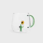 Homla, Girasol, szklanka, ze stokrotką, 0,4 l