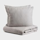 Homla, Gossy, pościel bawełniana, szara, 160-200 cm, 729478