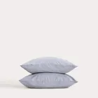 Homla, Gossy, zestaw dwóch poszewek, bawełnianych z barwionych nici niebieskich, 50-60 cm, 2 szt.