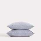 Homla, Gossy, zestaw dwóch poszewek, bawełnianych z barwionych nici niebieskich, 70-80 cm, 2 szt.