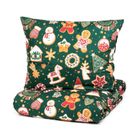 Homla, Grinchy, pościel z mikrofibry z motywem świątecznym, 160-200 cm