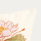 Homla, Kabir, poszewka, z dodatkiem lnu w strukturalne kwiaty, 45-45 cm