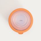 Homla, Kerma, zestaw, misek pomarańczowych z pokrywkami, 4 szt.