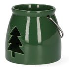 Homla, Lanern, lampion, z choinką zielony, 8-8 cm