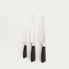 Homla, Liba, zestaw noży, z czarną rączką, 3 elementy