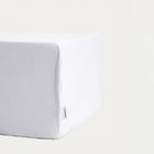 Homla, Maisy, prześcieradło, z pranej mikrofibry, białe, 140-200 cm