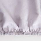 Homla, Maisy, prześcieradło, z pranej mikrofibry, szare, 200-200 cm