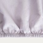 Homla, Maisy, prześcieradło, z pranej mikrofibry, szare, 90-200 cm