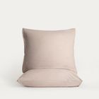 Homla, Maisy, zestaw dwóch poszewek, z mikrofibry beżowych, 50-60 cm, 2 szt.