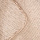 Homla, Mallow, koc, gruby beżowy z dekoracyjną teksturą, 150-200 cm