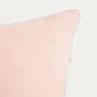 Homla, Mariel, poszewka, z dekoracyjną lamówką z naturalnych materiałów, 45-45 cm