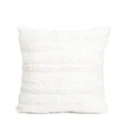 Homla, Maril, poszewki, ze sztucznym futerkiem, ecru, 45-45 cm