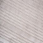 Homla, Mavro, koc miękki szary z ozdobnym przeszyciem i lamówką, 150-200 cm