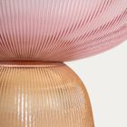 Homla, Megalo, patera, szklana różowo - żółta, 25 cm