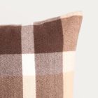 Homla, Melrose, poszewka, puszysta w kratę, 45-45 cm