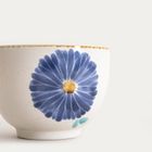 Homla, Meren, miska, z niebieskim kwiatem, 14-10 cm