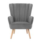 Homla, Mills, fotel, szary, 42-75-74 cm