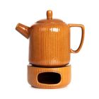 Homla, Mirande, dzbanek, z podgrzewaczem bursztynowy, 0,95 l