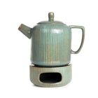 Homla, Mirande, dzbanek, z podgrzewaczem zielony, 0,95 l