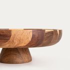 Homla, Mooka, patera, akacjowa zaokrąglana na nóżce, 30,5-11 cm